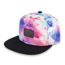 Hats And Caps>Deux par Deux Clouds Cap 6-24m Pink