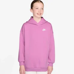 Sportswear|Fleeces And Sweatshirts>Nike Club Fleece Hoodie 7-16y Rose