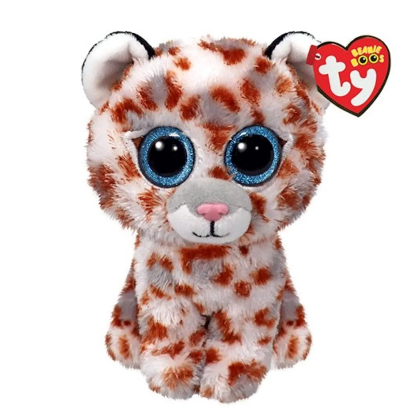 Plush Toys>TY Coco Leopard White