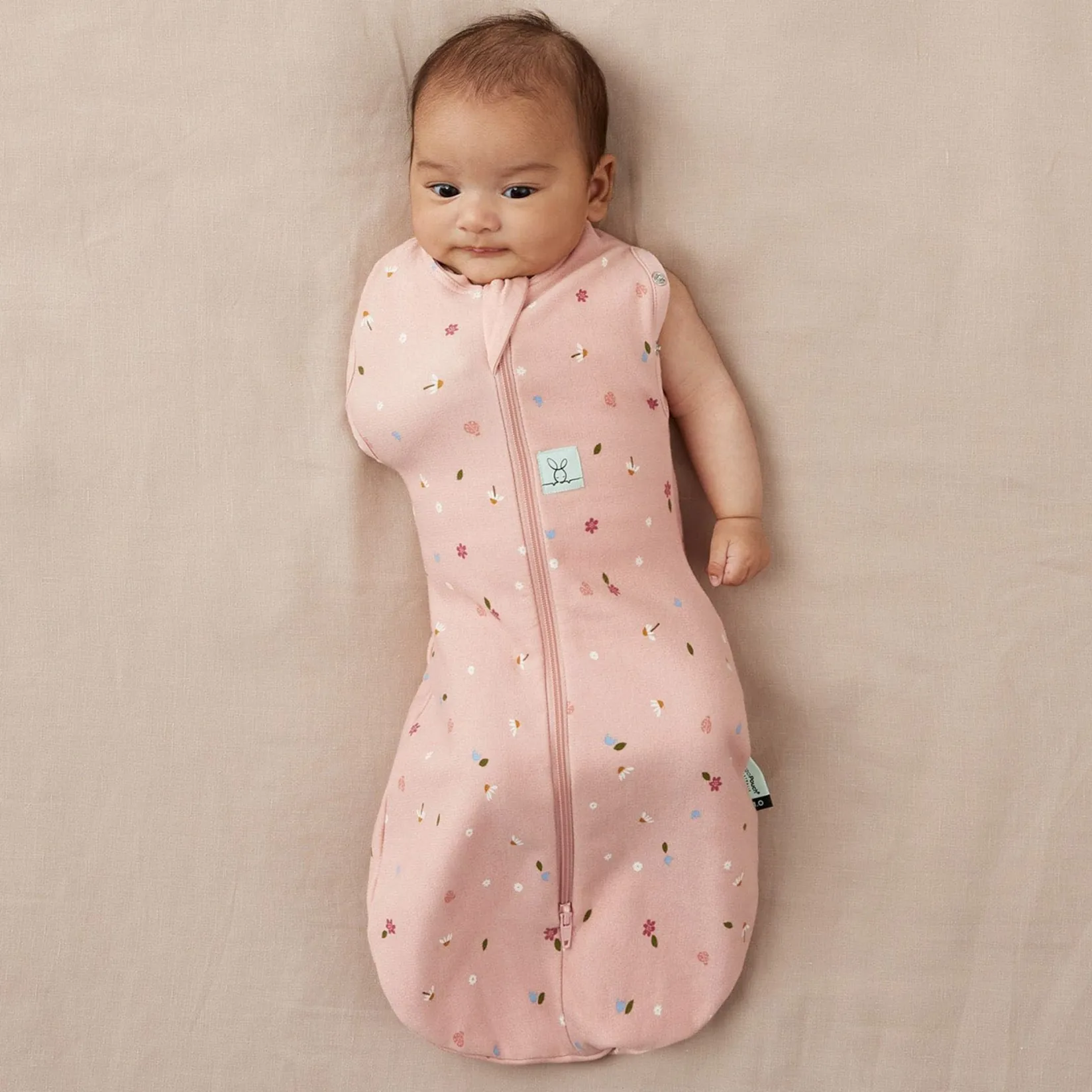 Cocoon Swaddle Sack 0.2 TOG 3-6m - Daisies Pajamas|Sleep Bags