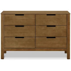 Storage Furniture>DaVinci Colby 6-Drawer Double Dresser - Walnut
