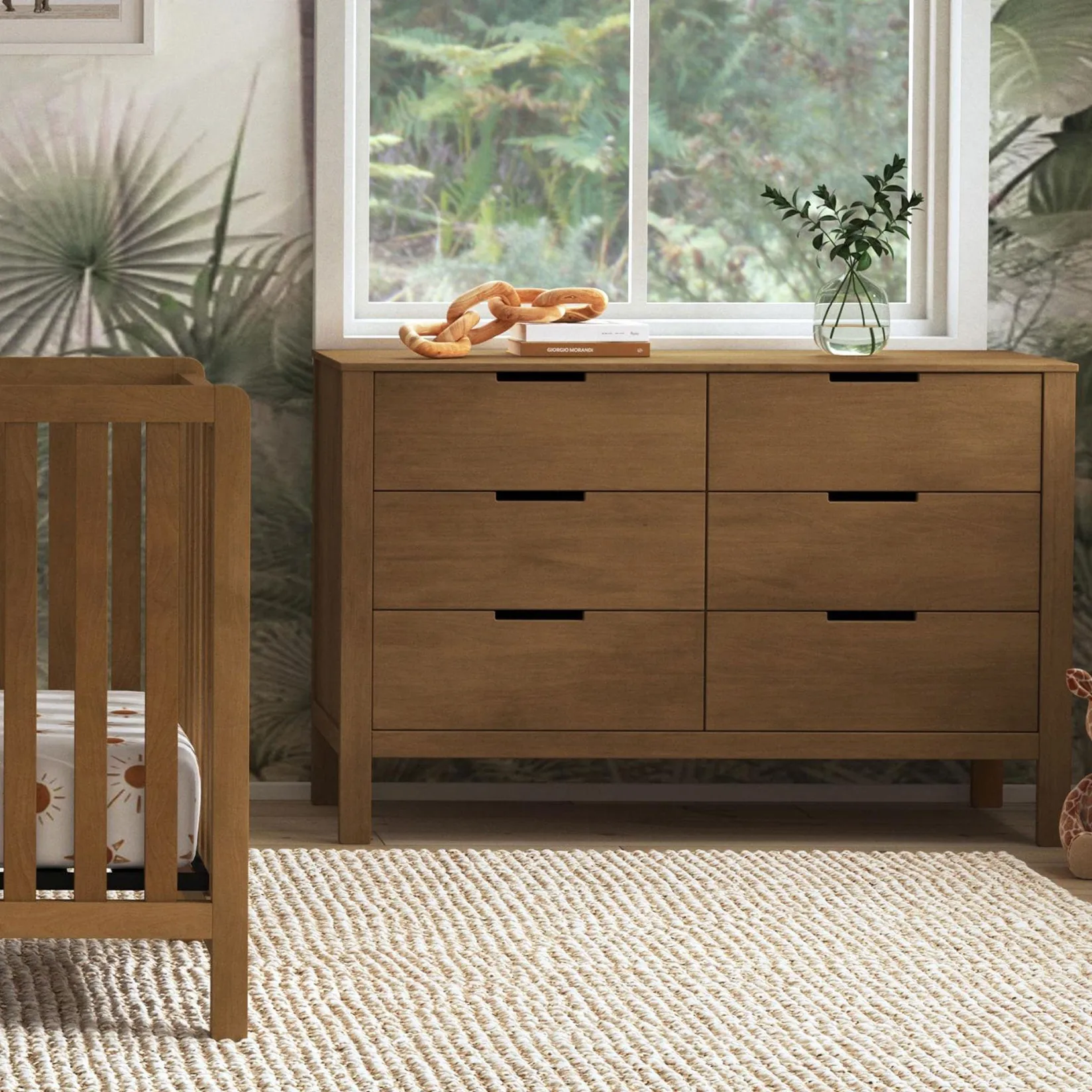 Storage Furniture>DaVinci Colby 6-Drawer Double Dresser - Walnut
