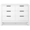 Storage Furniture>DaVinci Colby 6-Drawer Double Dresser - White