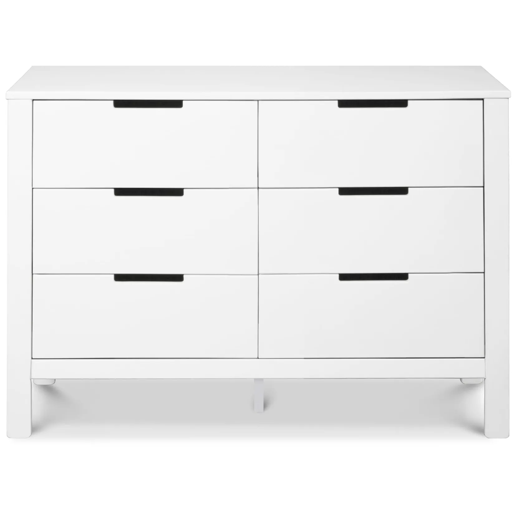 Storage Furniture>DaVinci Colby 6-Drawer Double Dresser - White