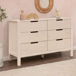 Storage Furniture>DaVinci Colby 6-Drawer Double Dresser - Washed Natural