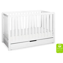 Discount Colby 4-in-1 Convertible Crib with Trundle Drawer - White Cribs & Mattresses|Cribs & Mattresses