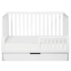 Discount Colby 4-in-1 Convertible Crib with Trundle Drawer - White Cribs & Mattresses|Cribs & Mattresses