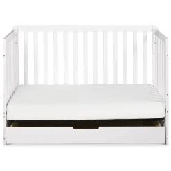 Discount Colby 4-in-1 Convertible Crib with Trundle Drawer - White Cribs & Mattresses|Cribs & Mattresses