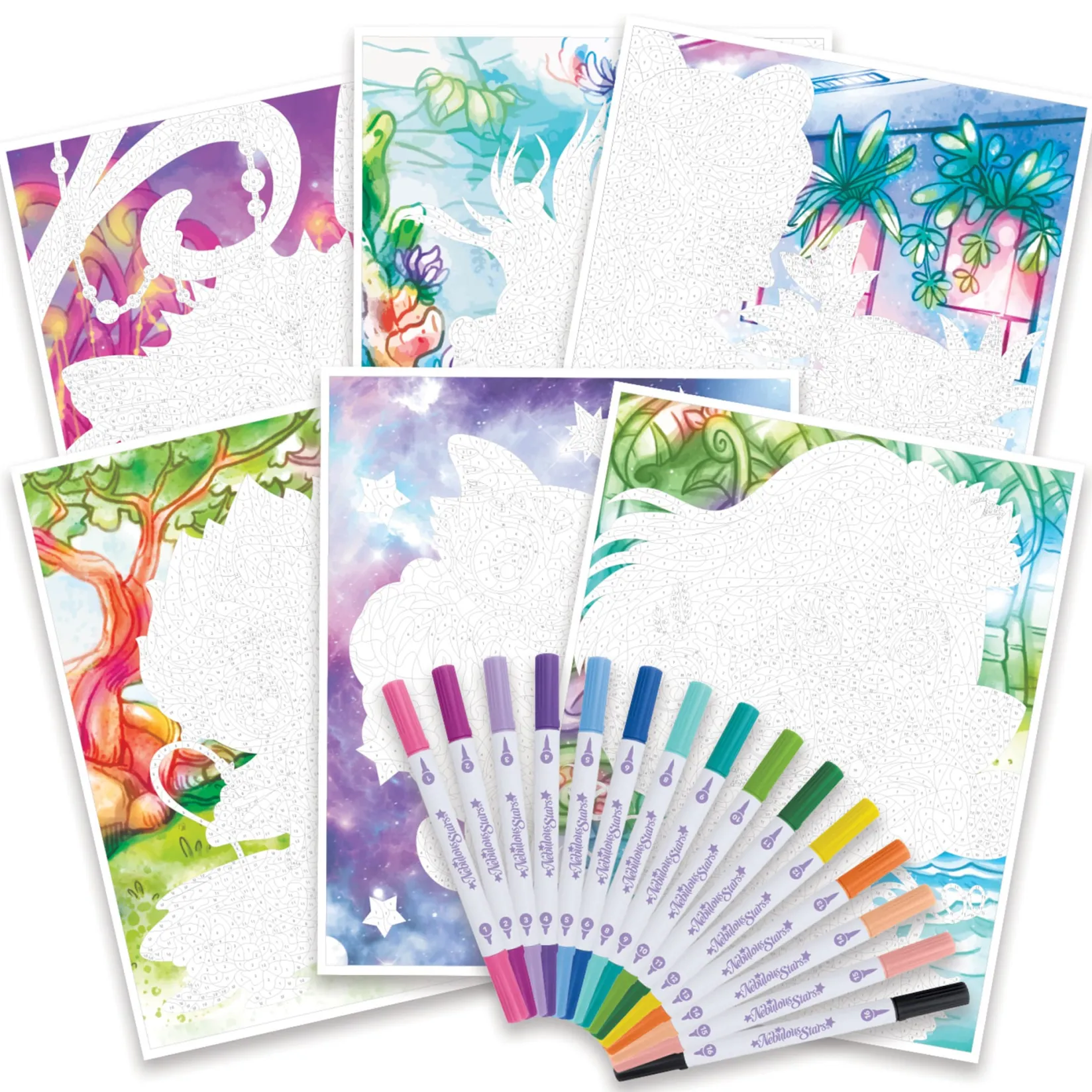 Diy & Activities>Amuze Color By Number Nebulous Stars - Mystery