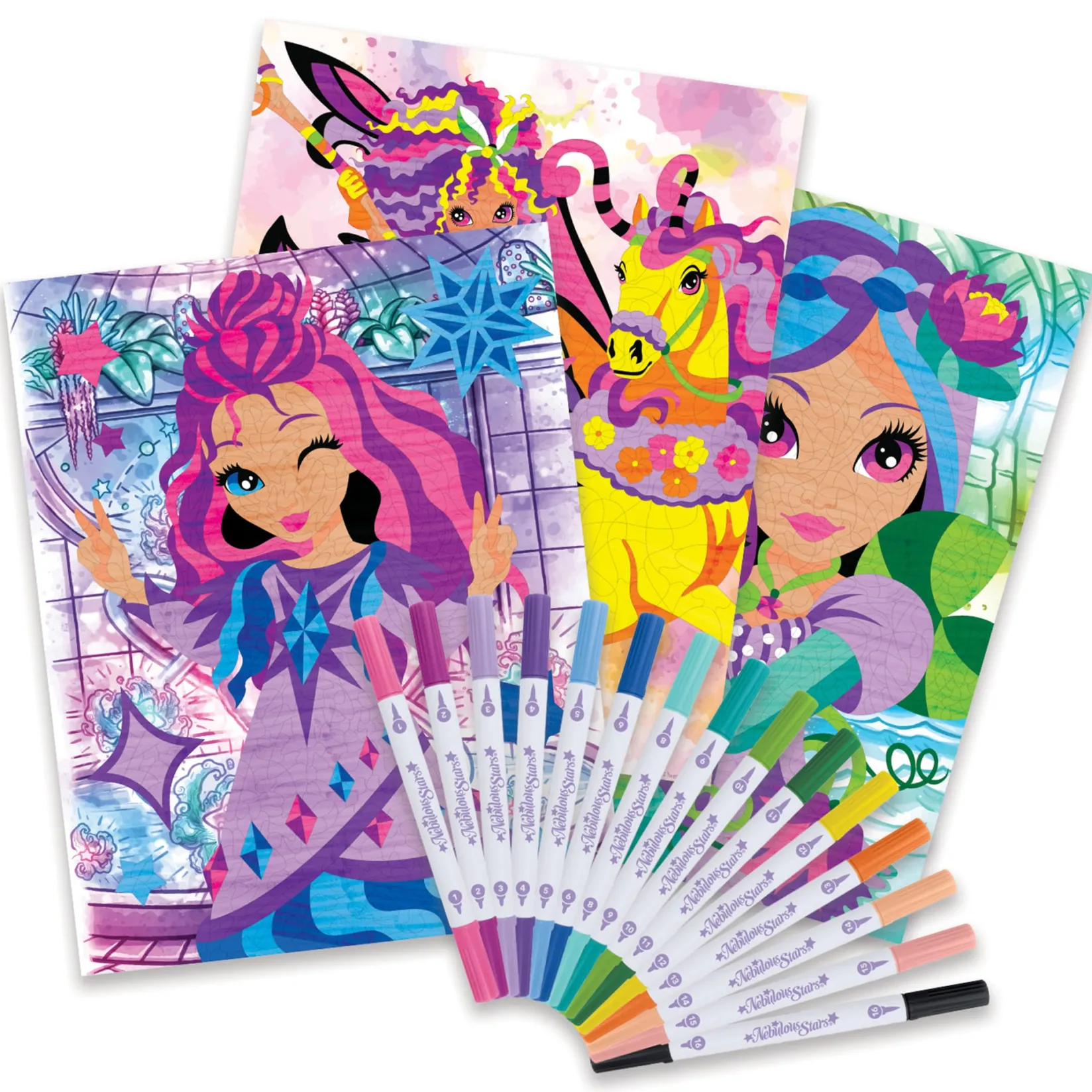 Diy & Activities>Amuze Color By Number Nebulous Stars - Mystery