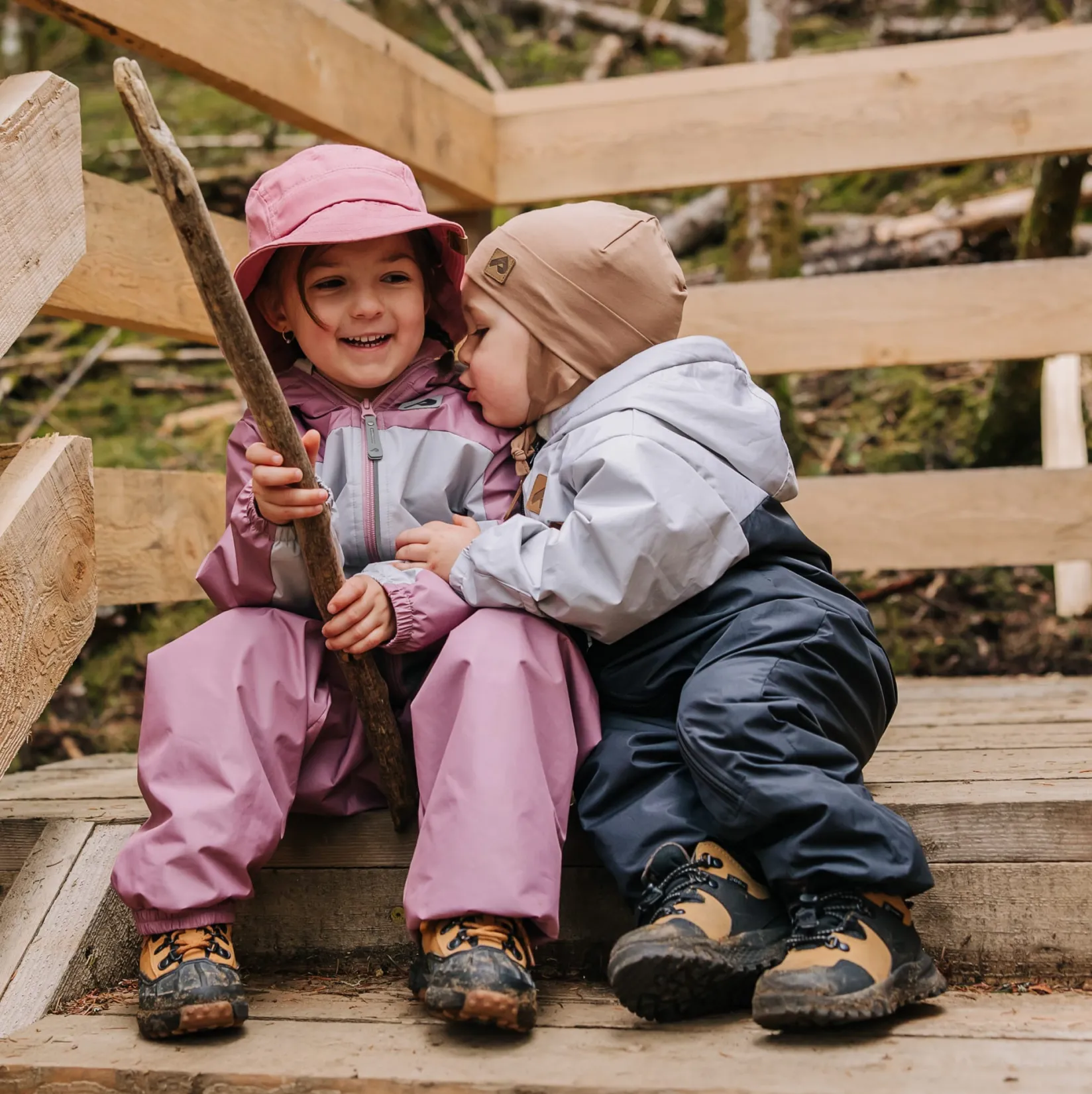 Outerwear>Perlimpinpin Colorblock 1pce Suit 0-24m Noir