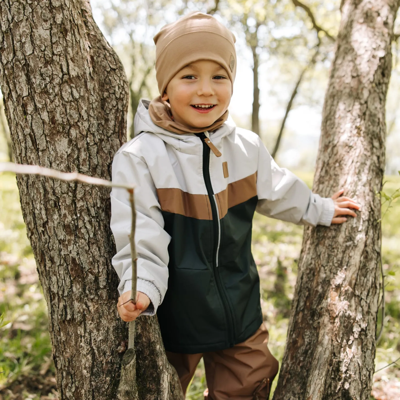 Outerwear>Perlimpinpin Colorblock Spring Set 2-6 Noir