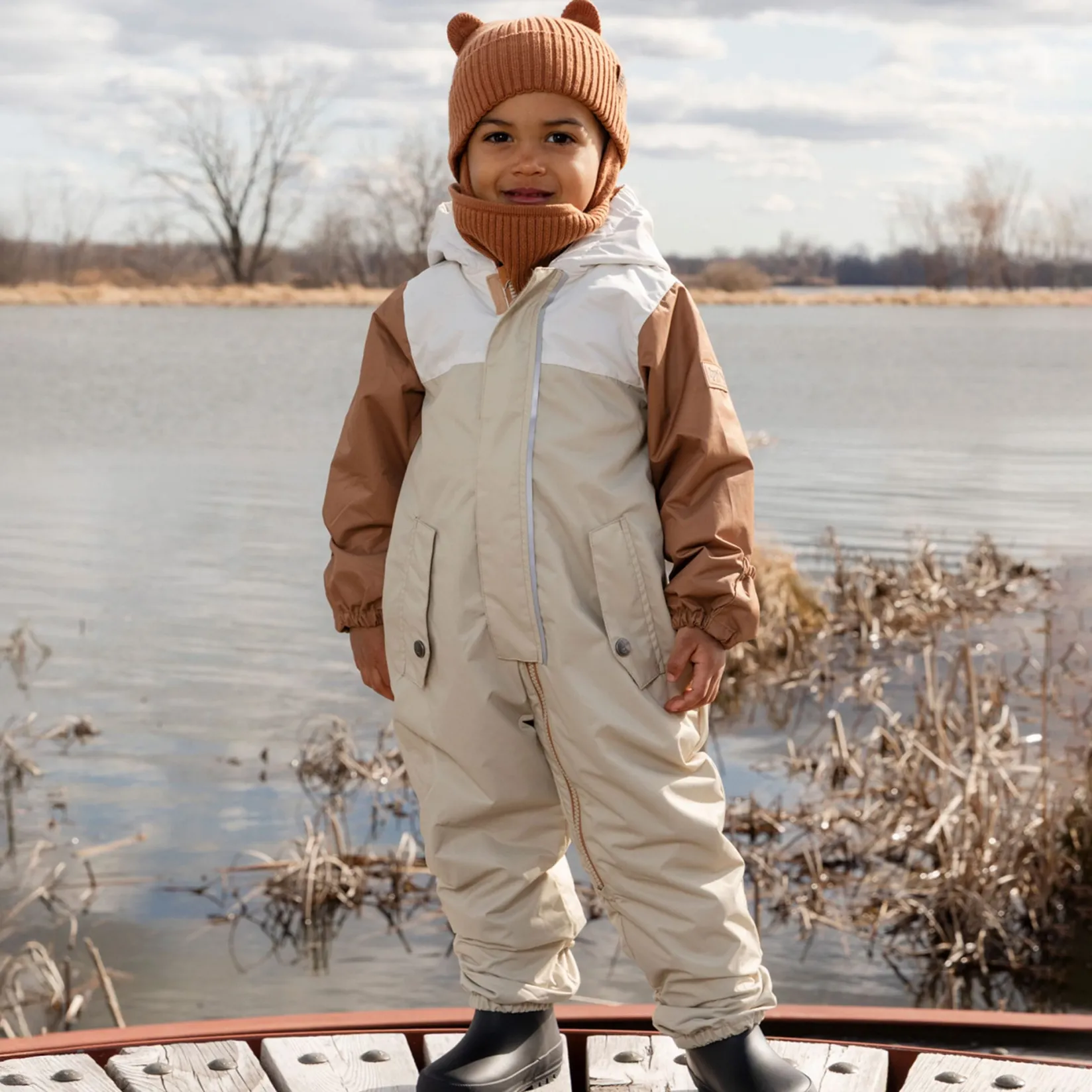 Outerwear>Deux par Deux Colorblock Spring Set 3-24m Beige
