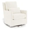 Como Rocking and Swivel Armchair - White Faux Sheepskin / Steel Gliders & Rocking Chairs|Gliders & Rocking Chairs