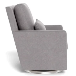 Gliders & Rocking Chairs|Gliders & Rocking Chairs>Monte Como Rocking and Swivel Armchair - Pebble Grey / Steel