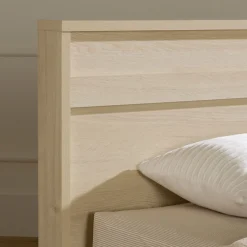 Sale Complete Bed with Headboard - August Bleached Oak Twin, Full & Queen Beds