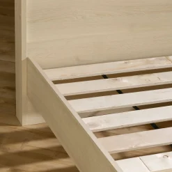 Sale Complete Bed with Headboard - August Bleached Oak Twin, Full & Queen Beds