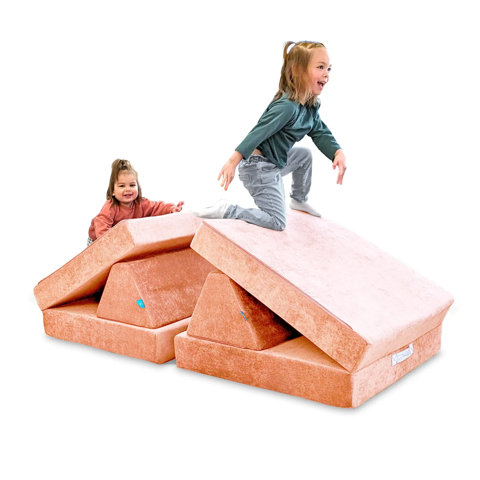 Kid'S Tables & Chairs>Go Coconut Complete Modular Sofa - Peach Party