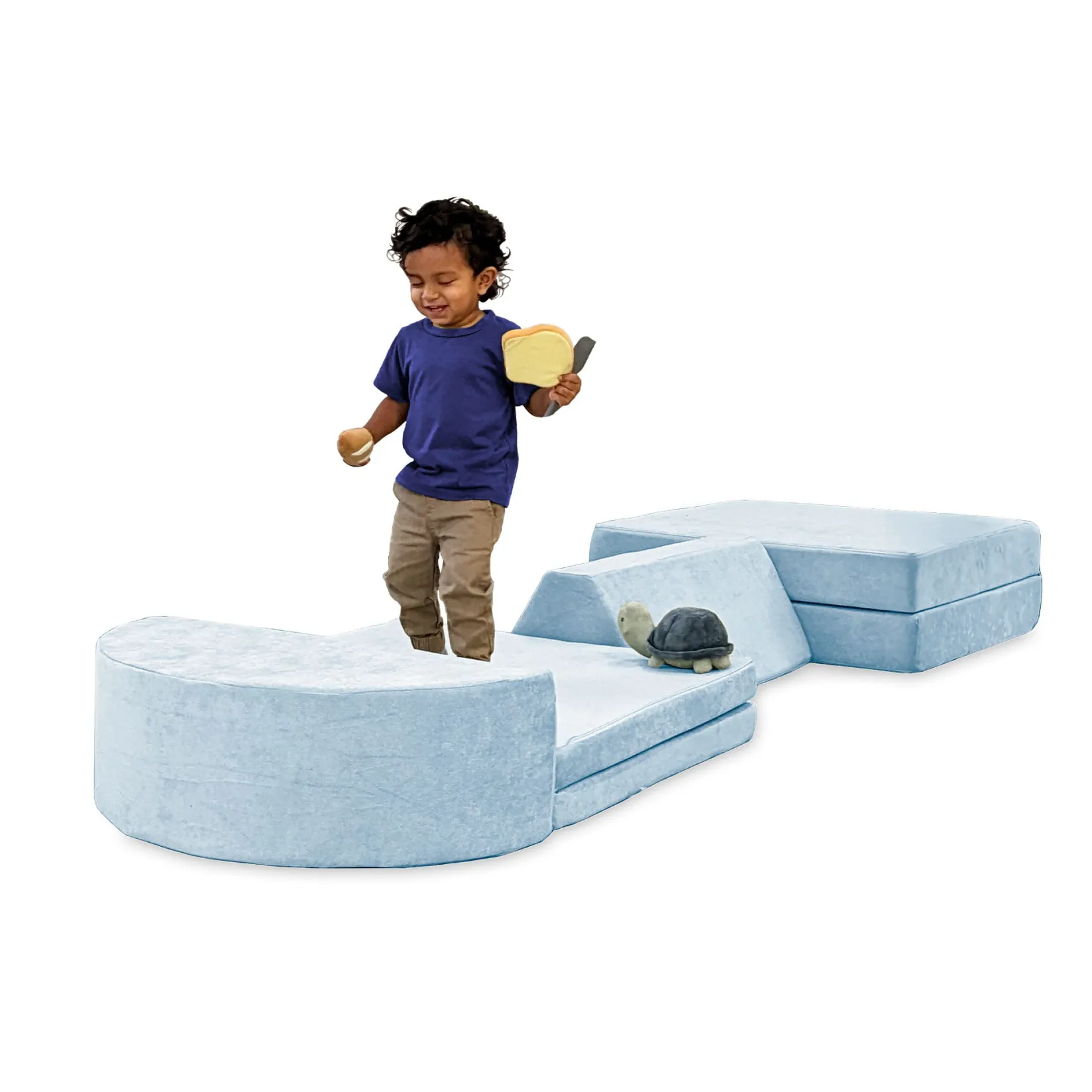 Kid'S Tables & Chairs>Go Coconut Complete Modular Sofa - Polar Plush