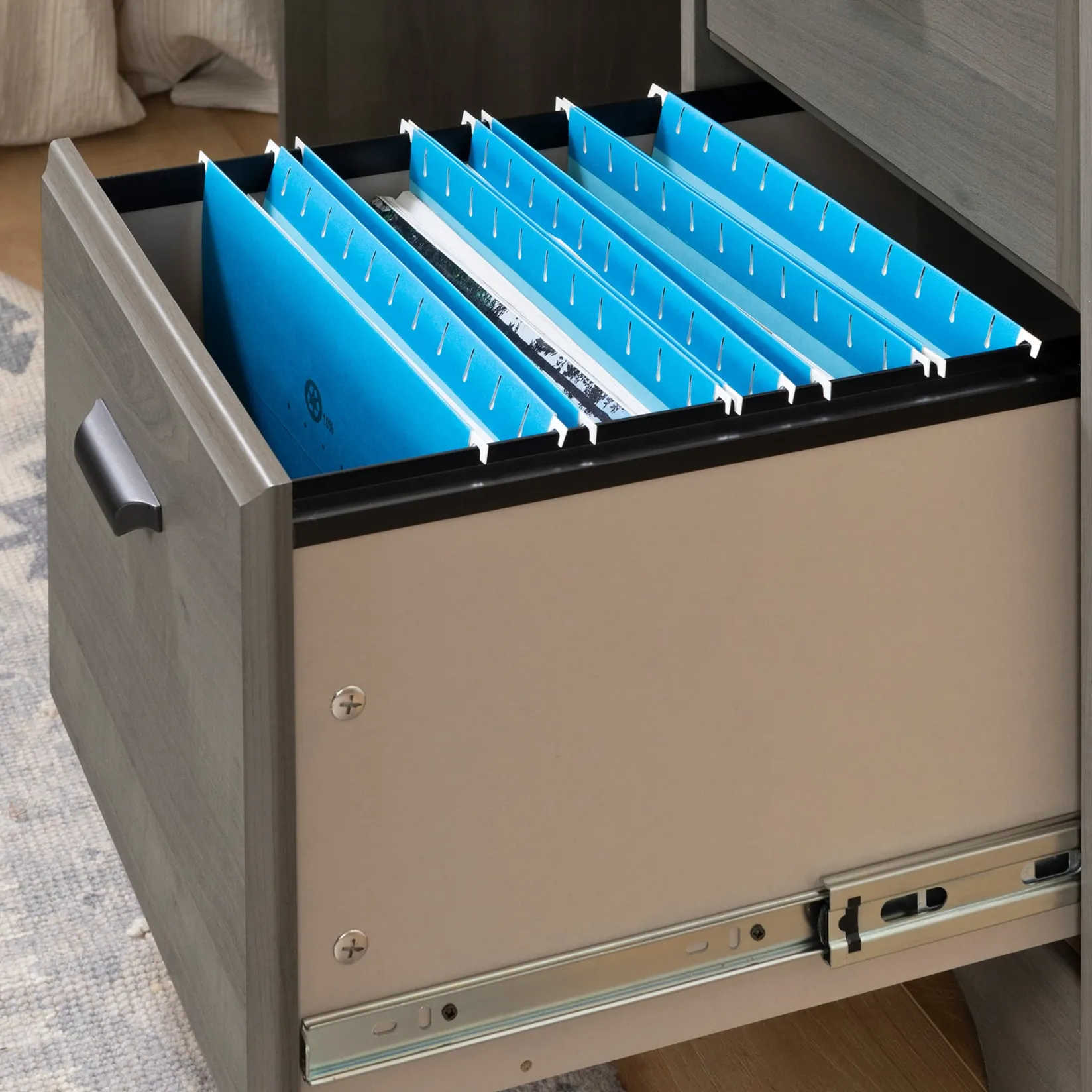 Desk>South Shore Computer Desk with Hutch - Versa Gray Maple