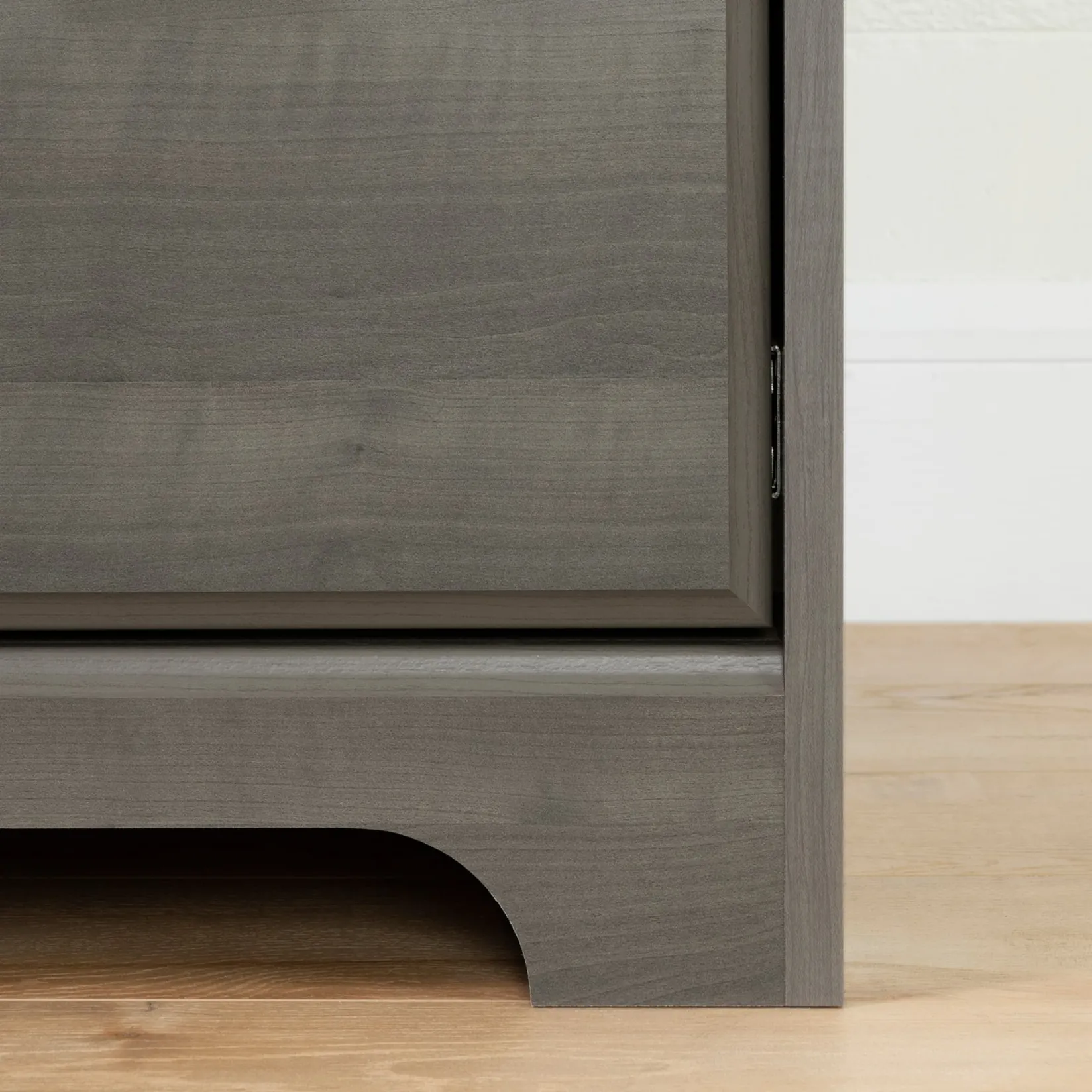 Desk>South Shore Computer Desk with Hutch - Versa Gray Maple