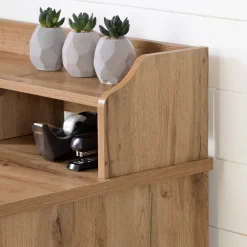 New Computer Desk with Hutch - Versa Nordik Oak Desk