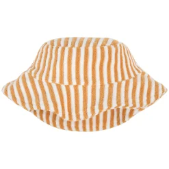 Hats & Caps|Hats And Caps>Firsts par Petit Lem Construction Striped Hat 0-24m Yellow