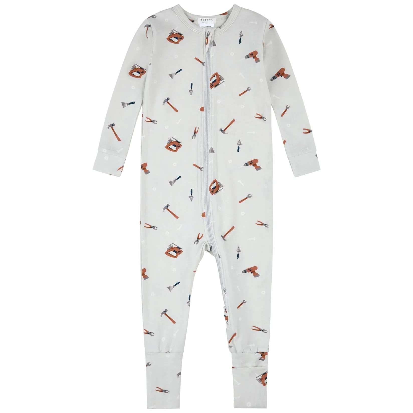 Pajamas|Pyjamas>Firsts par Petit Lem Construction Tools Pajamas 024 Grey