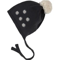 Hats And Caps>Firsts par Petit Lem Corgis Knit Beanie 3-24m Charcoal