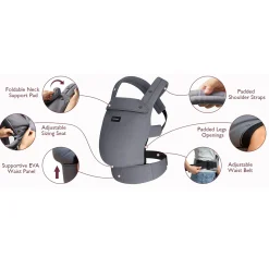 Outlet Coton Baby Carrier 3-24m - Black Outdoors & Travel|Baby Carriers