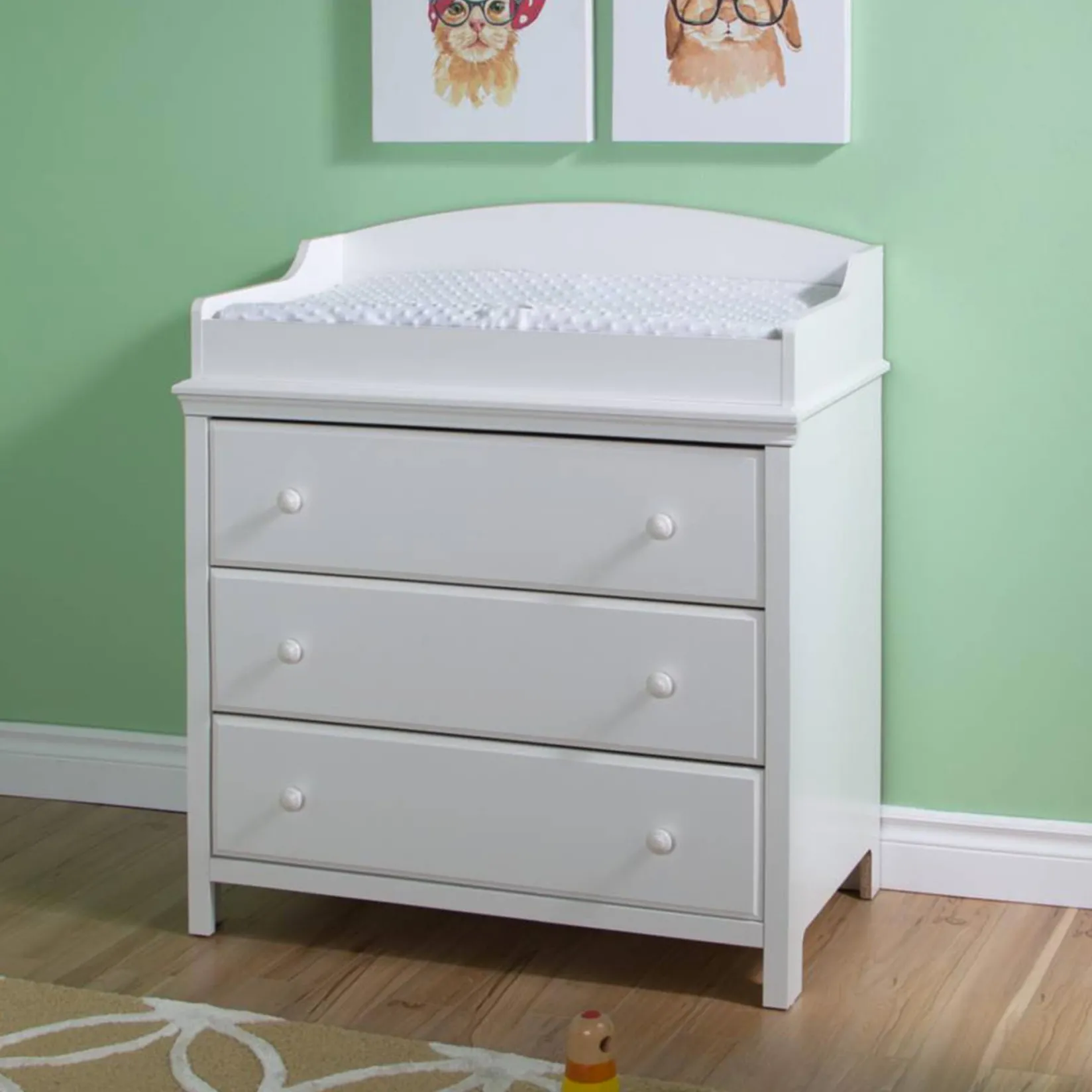 Best Cotton Candy Changing Table with Drawers - Pure White Changing Tables