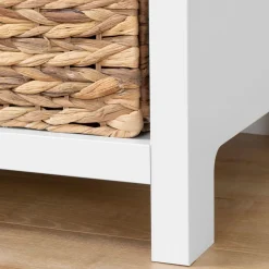 Best Cotton Candy 3-Drawer Dresser with Baskets - Pure White Storage Furniture