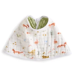Outlet Cotton Muslin Burpy Bib - Sage Woodland Breastfeeding|Muslin Products