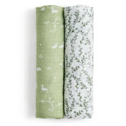 New Cotton Muslin Swaddles(2) - Nature Kids Blankets|Blankets