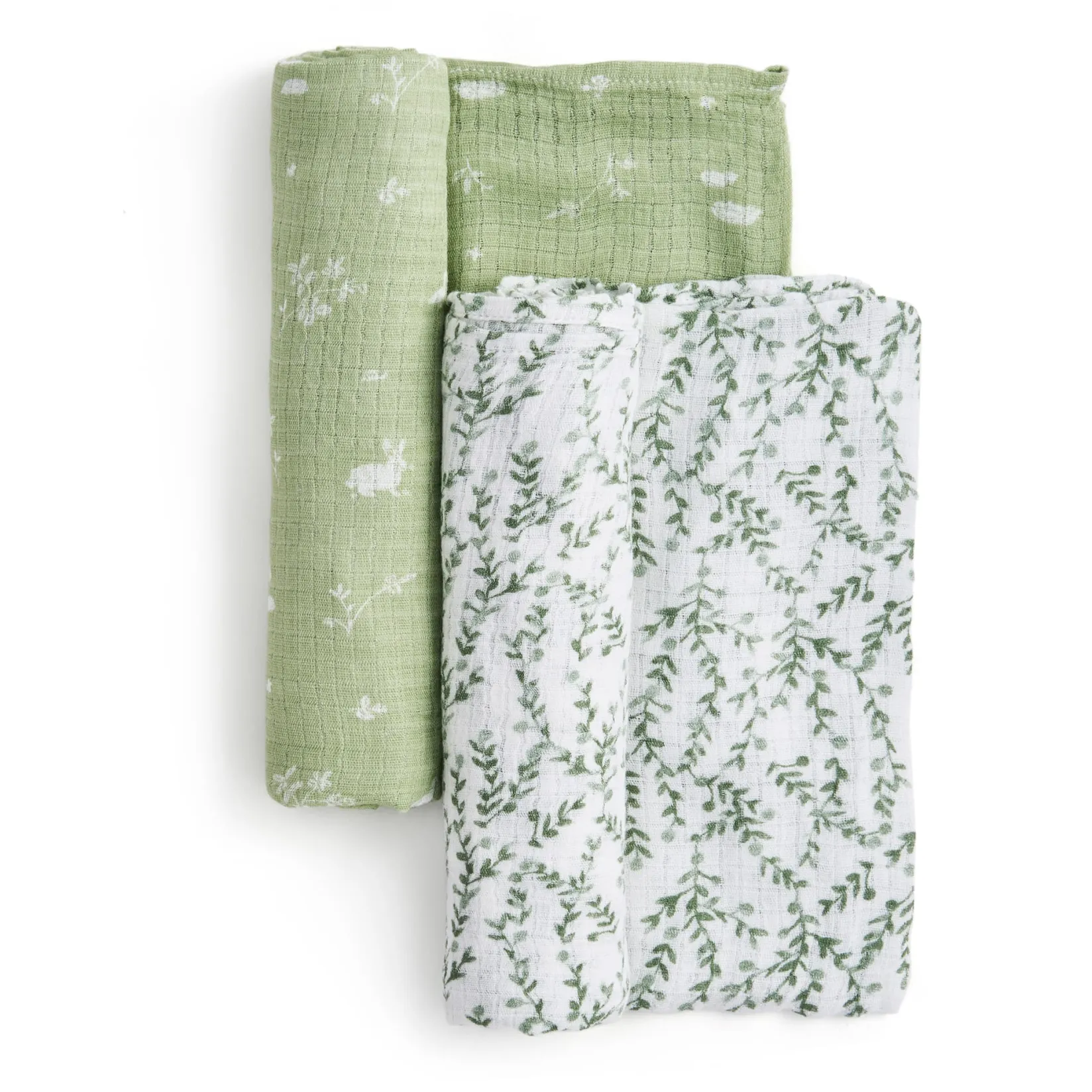 New Cotton Muslin Swaddles(2) - Nature Kids Blankets|Blankets