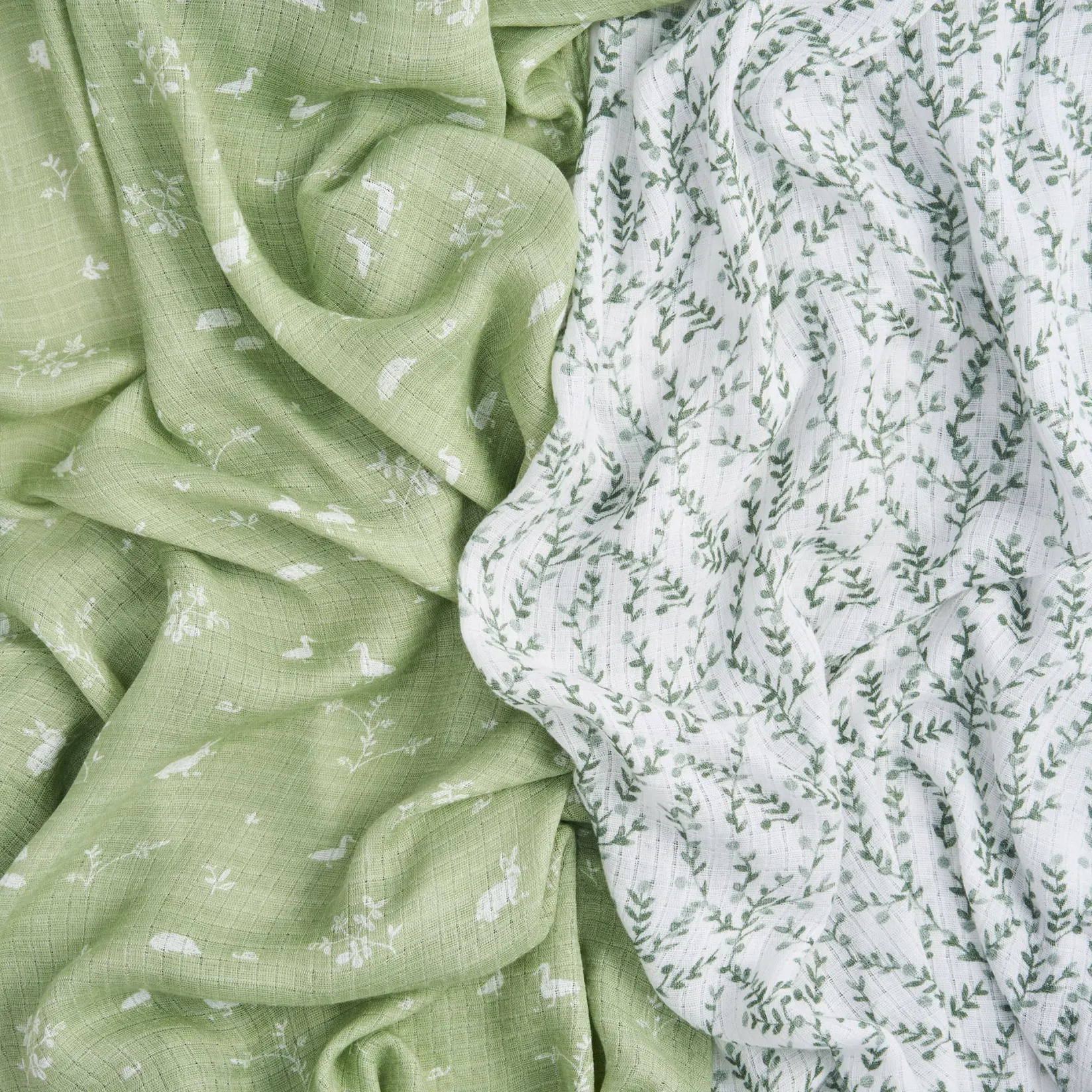 New Cotton Muslin Swaddles(2) - Nature Kids Blankets|Blankets
