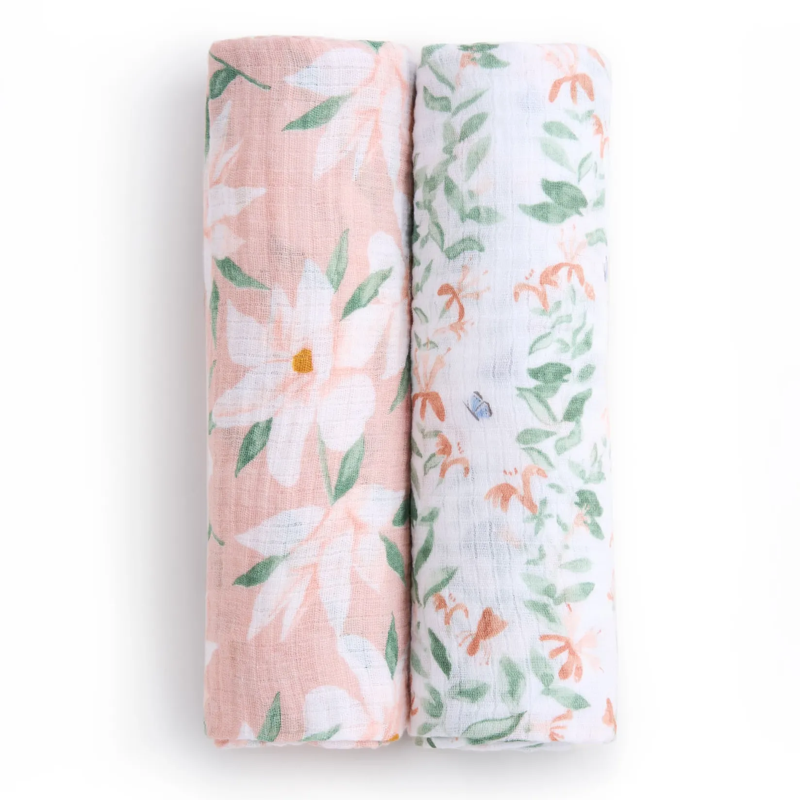 Best Cotton Muslin Swaddles (2) - Butterfly Garden Kids Blankets|Blankets