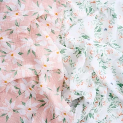 Best Cotton Muslin Swaddles (2) - Butterfly Garden Kids Blankets|Blankets