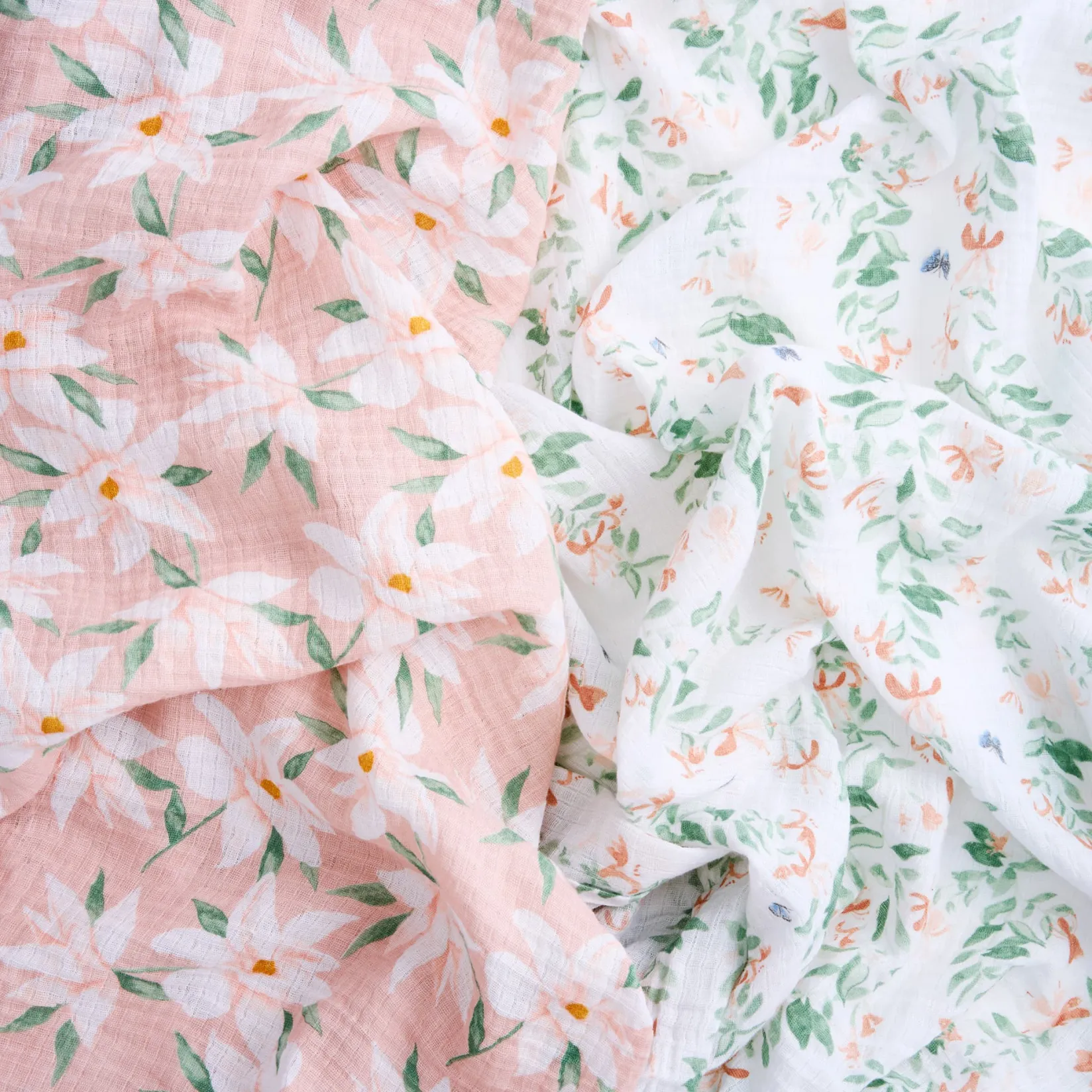 Best Cotton Muslin Swaddles (2) - Butterfly Garden Kids Blankets|Blankets