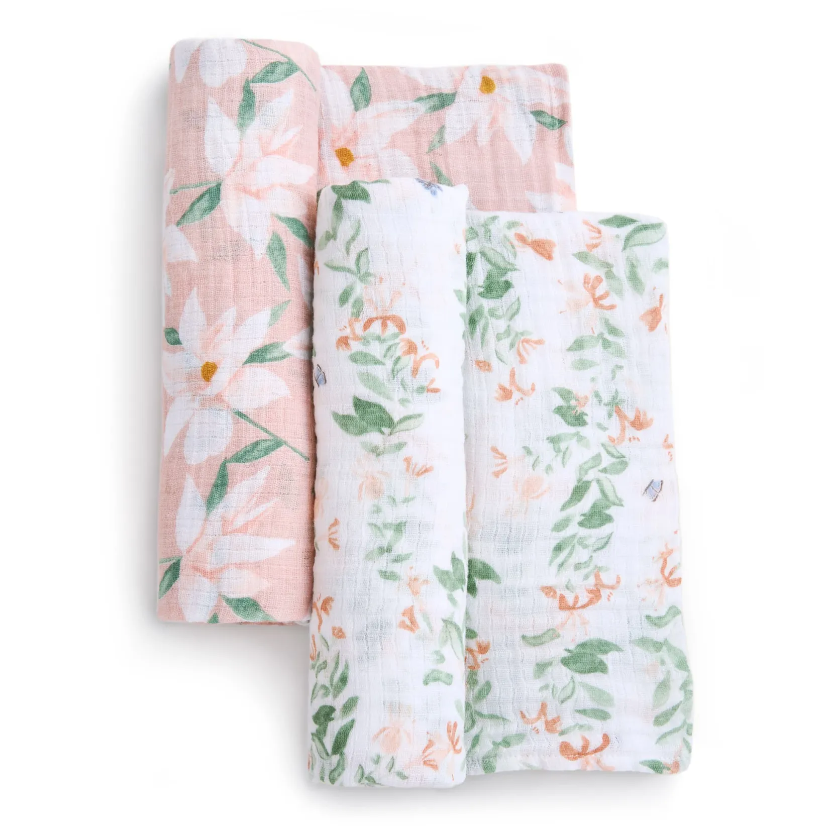 Best Cotton Muslin Swaddles (2) - Butterfly Garden Kids Blankets|Blankets