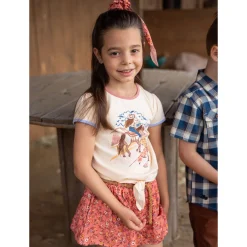 Best Cowgirl Knotted T-shirt 2-12 Kids Tops