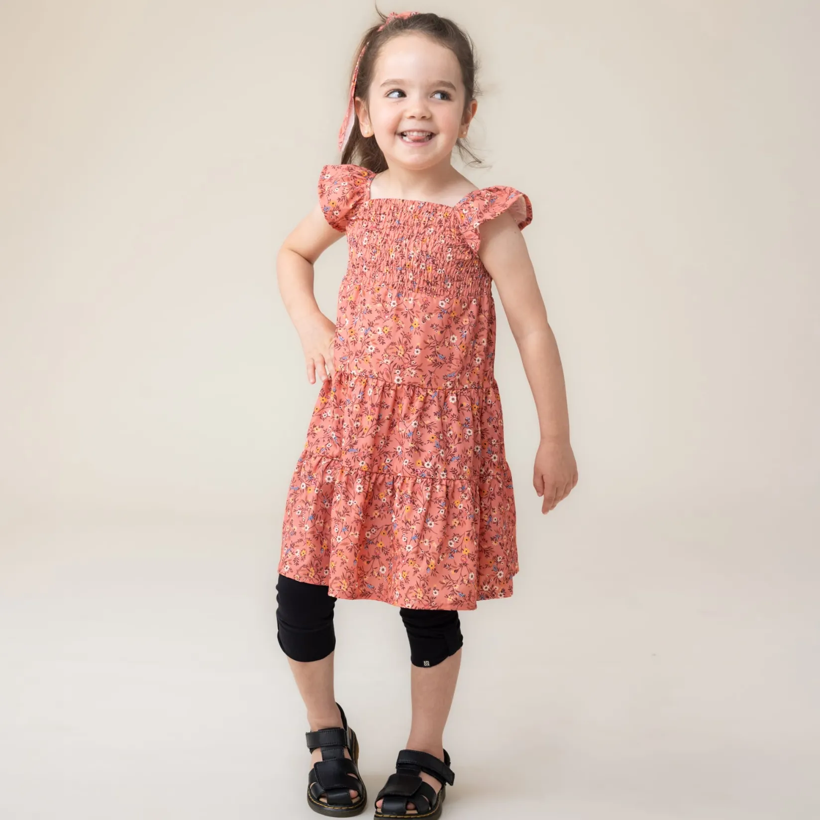 Dresses & Rompers>Nano Cowgirl Layered Dress 2-12 Brown