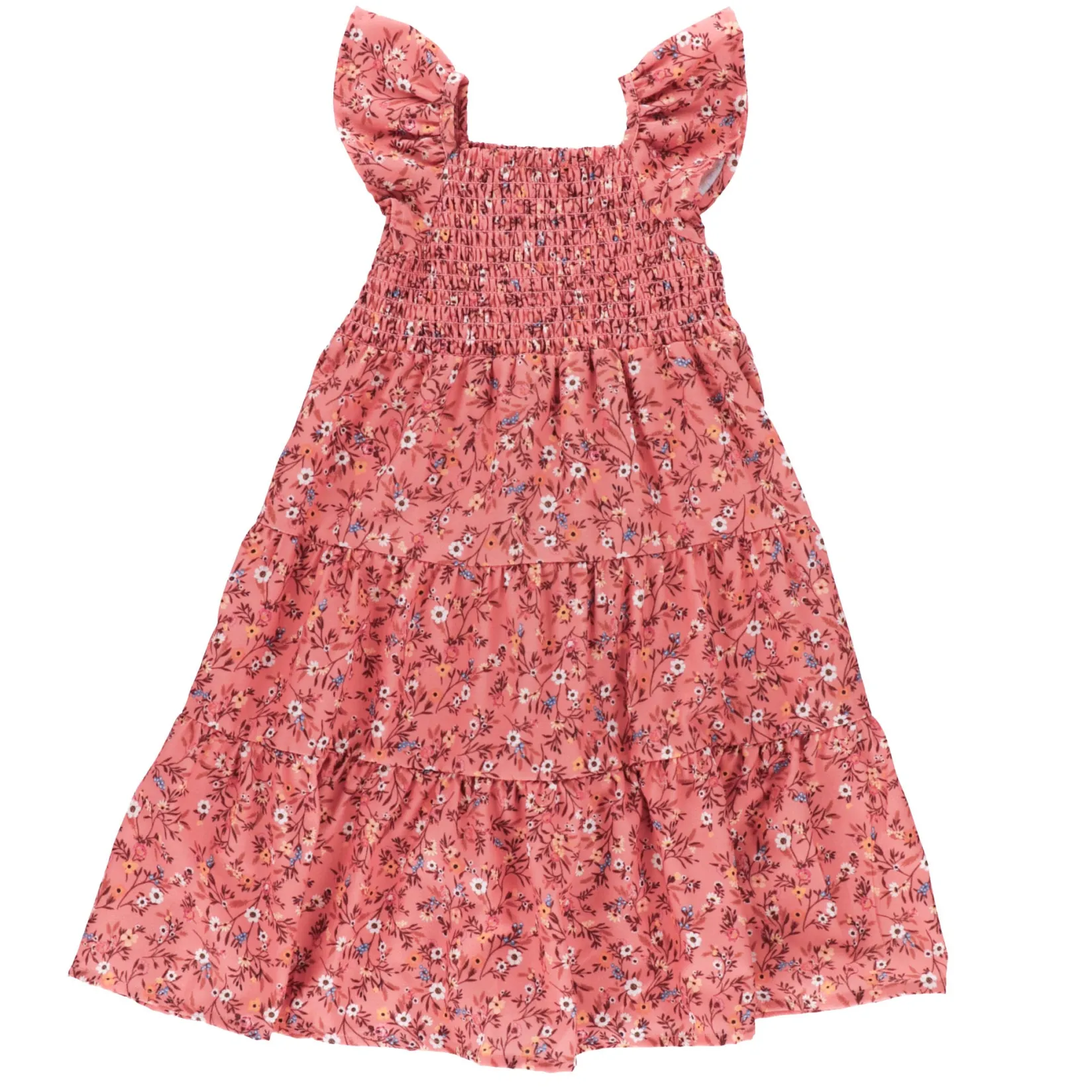 Dresses & Rompers>Nano Cowgirl Layered Dress 2-12 Brown