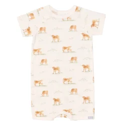 Rompers & Jumpsuits|Rompers & Jumpsuits>Coccoli Cows Romper 1-18m Ivory