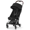 Strollers|Strollers & Trailers>Cybex Coya Stroller - Chrome Frame with Sepia Black Seat