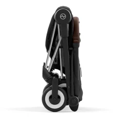 Strollers|Strollers & Trailers>Cybex Coya Stroller - Chrome Frame with Sepia Black Seat