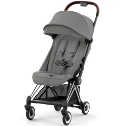 Clearance Coya Stroller - Chrome Frame with Mirage Grey Seat Kids Strollers|Strollers & Trailers