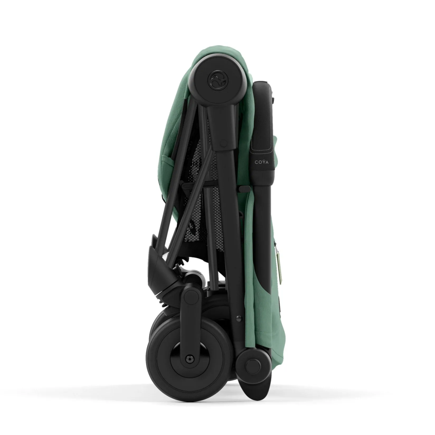 Strollers|Strollers & Trailers>Cybex Coya Stroller - Matte Black Frame with Leaf Green Seat