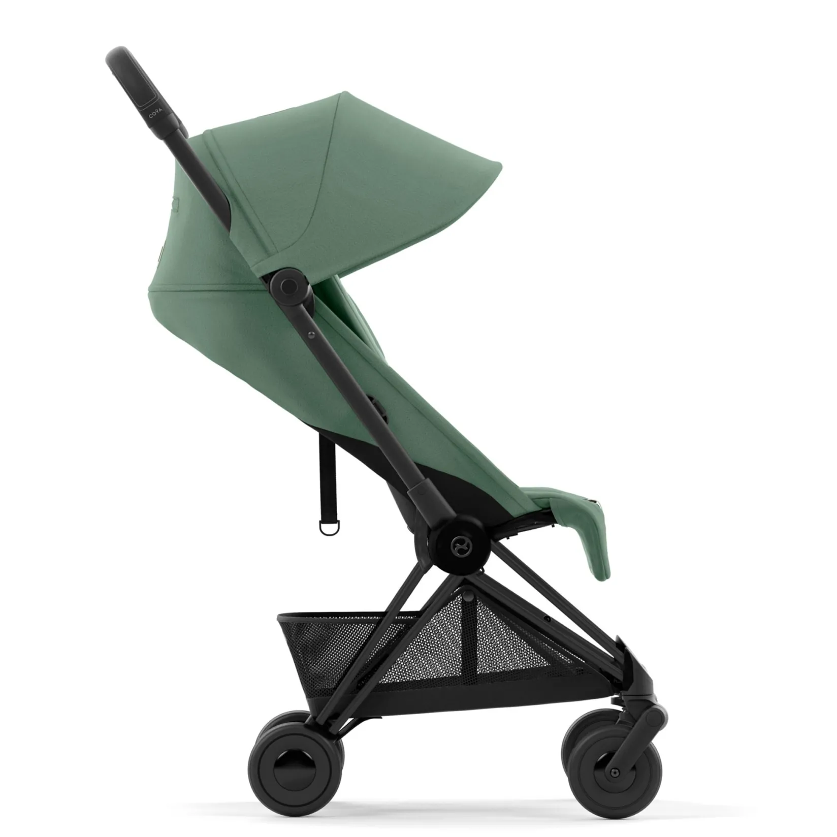 Strollers|Strollers & Trailers>Cybex Coya Stroller - Matte Black Frame with Leaf Green Seat