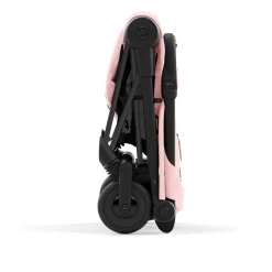 Strollers|Strollers & Trailers>Cybex Coya Stroller - Matte Black Frame with Peach Pink Seat
